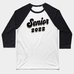 Seniors Class of 2022 Vintage Style Baseball T-Shirt